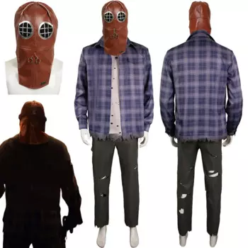 Костюм Джонни из фильма «жесткая природа» для косплея, костюм для мужчин, Маскировка для взрослых, набор с клетчатым принтом, карнавальный костюм на Хэллоуин, 2024