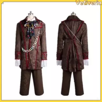 Костюм Фэнтезийный для косплея ума, костюм из фильма Алисы для взрослых, мужской парик для ролевых игр на Хэллоуин, наряды брюк, карнавальный женский костюм