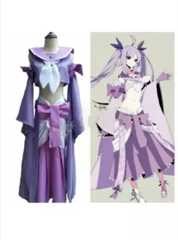 Костюм Косплей Аниме Косплей Seksi Gaun Ungu Seragam Wanita