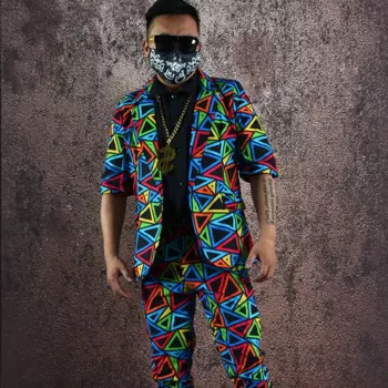 Костюм мужской для танцев в стиле хип-хоп, XS8118