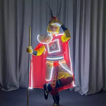 Костюм обезьяны короля для мужчин, косплей, аниме, солнце, WuKong, мультяшный, женский, белый, костюм для выступления на сцене, показ, костюм для карнавала