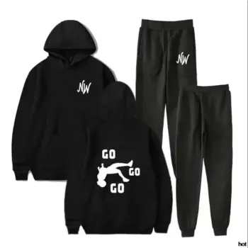 Костюм спортивный Nidal Wonder Merch мужской, Модный комплект одежды из 2 предметов, свитшот с капюшоном и спортивные штаны