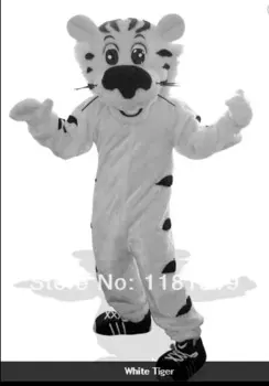 Костюм-талисман для косплея аниме, белая искусственная кожа под заказ, маскарадный костюм, карнавальный костюм