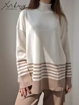 костюм женский брючный, Женский трикотажный комплект из двух предметов, свитер и брюки с широкими штанинами, костюм женский, Наборы брюки, брючні комплекти, спортивный костюм женск