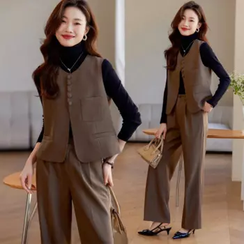 Костюм Жилет Женский Костюм Весна2024Новогодний Маленький Жилет Высококачественный Короткий Жилет Жилет Топ