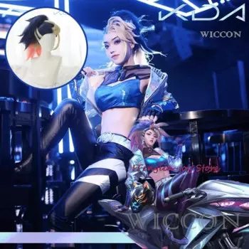 Костюмы для косплея Akali, парик убийцы из «Лиги Легенд», униформа KDA для женщин на Хэллоуин