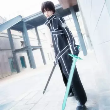 Костюмы для косплея аниме киригая из Наруто, искусство меча онлайн, обувь Kirito, парики, сапоги, унисекс, комплект униформы для взрослых