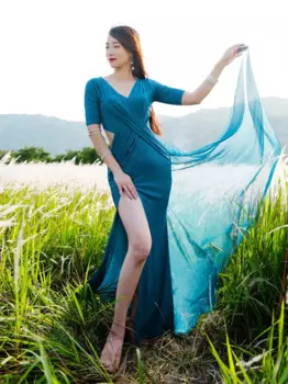 Костюмы для танца живота, сетчатые костюмы для шоу, блестящие аксессуары для сценических представлений, женский сексуальный и элегантный костюм с юбкой