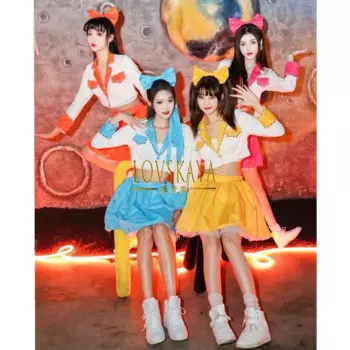Костюмы для выступлений kpop universe girl group, костюмы для джазовых танцев в Корейском стиле