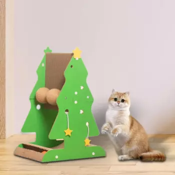 Котенок сизалевый царапин, Когтеточка Рождественская елка домашний декор, кошачий Когтеточка котенок царапин столб