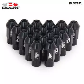 Кованые алюминиевые колесные гайки Blox Racing 7075 M12X1.25/M12X1.5, L: 50 мм, 20 шт. EP-BLOX750