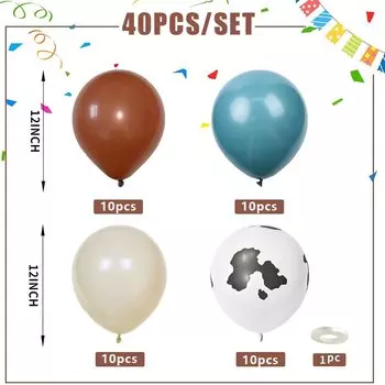 Ковбойские воздушные шары 40 шт.