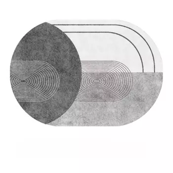 Ковер Alfombra серый овальный