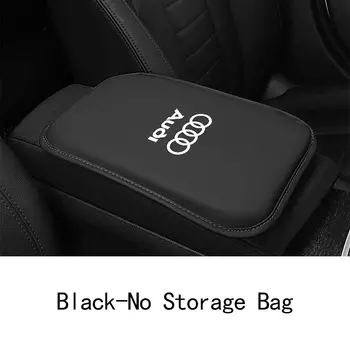 Коврик для автомобильного подлокотника, кожаная защитная подушка для центральной консоли Audi Sline A1 A3 A4 A5 A6 A7 A8 B8 B9 B6 C6 Q2 Q3 Q5 Q7 Q8 TT S3