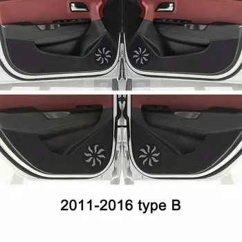 Коврик для двери автомобиля, противоударный коврик, защитная наклейка, украшение для Kia Rio K2 2011 2012 2013 2014 2015 2016 2017 2018 2019 2020 2021