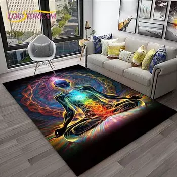 Коврик для йоги LOUSIDREAM радуга 7 чакр