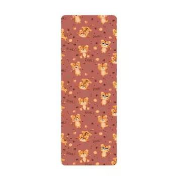 Коврик для йоги Zen Rhyme из натурального каучука, нескользящий коврик из полиуретана с принтом, поглощает пот, плотный, для фитнеса, медитации, тренировок, гимнастики