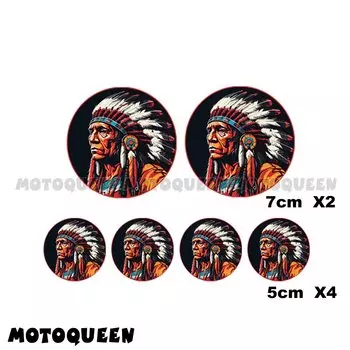 Коврик для мотоциклетного бака, лобовое стекло, шлем, индийский Райдер, байкерские наклейки, Набор наклеек для ретро Honda Kawasaki Suzuki Harley BMW