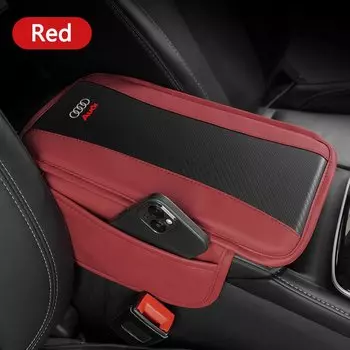 Коврик для подлокотника автомобиля, кожаная защитная подушка для центральной консоли для Audi Sline A1 A3 A4 A5 A6 A7 A8 B8 B9 B6 C6 Q2 Q3 Q5 Q7 Q8 TT S3