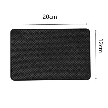 Коврик для приборной панели автомобиля, нескользящая резиновая подставка для мобильного телефона, противоскользящая подставка для ключей, большой аксессуар для салона автомобиля коврики для автомобиля