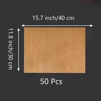 Коврик для выпечки NoEnName_Null, 50 шт., белый/коричневый