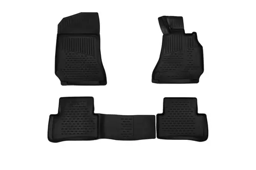 Коврики 3D в салон для MERCEDES-BENZ E Class, 2009-2013, Saloon (W212) &estate (S212), правый руль, (ЮАР), 4 шт. (полиуретан)
