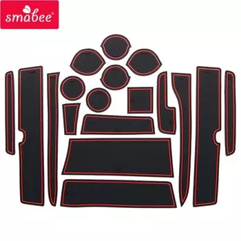 Коврики для чашек smabee для SUZUKI EVERY WAGON DA17W 2015-2018, аксессуары для интерьера, резиновая дверная накладка, нескользящий коврик, автомобильная наклейка
