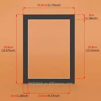 Коврики для фотографий 16x12 дюймов, белые/черные, прямоугольные/A4/овальные открывающиеся крепления для картона для фоторамки, декор с картинками, 12 шт./лот