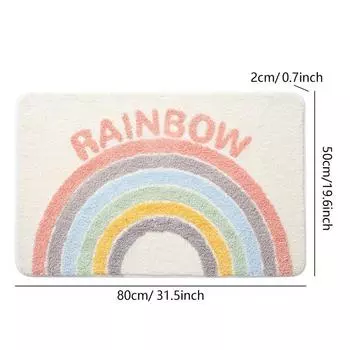 Коврики для ванной Хлопковые радужные