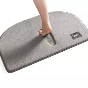 Коврики для ванной из ТПУ, коврик для ванной из пены с эффектом памяти, 24 x 17 дюймов, удобные, мягкие, суперпоглощающие воду, машинная стирка