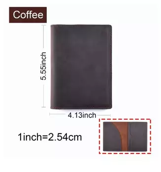 Кожаная обложка для паспорта Крейзи Хорс