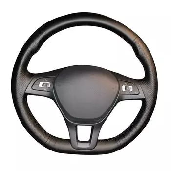 Кожаная оплетка из натуральной воловьей кожи для Volkswagen VW Golf 7 Mk7 Nieuwe Polo jetta Passat B8