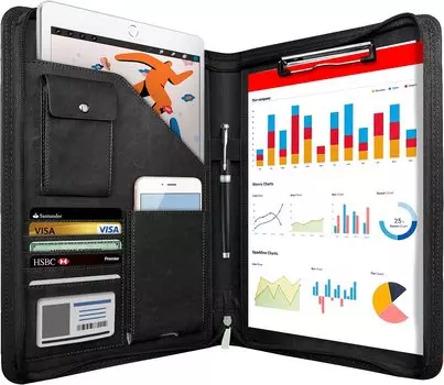 Кожаная папка NeWYeS A4