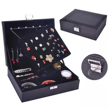 Кожаная шкатулка для хранения украшений changbvss