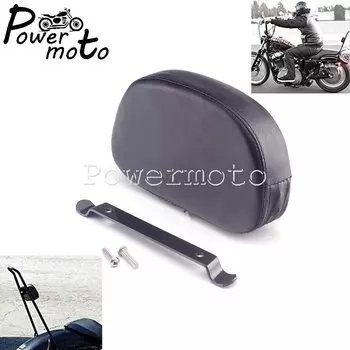 Кожаная задняя спинка пассажира для мотоцикла, Сисси-бар, подушка на спинку для Harley Dyna Touring Softail Street Bob Low Rider