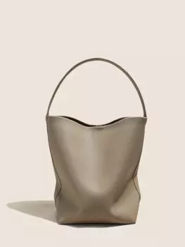 Кожаная женская сумка, новинка 2024, вместительная сумка-мешок advanced sense, сумка для покупок, женская сумка на одно плечо