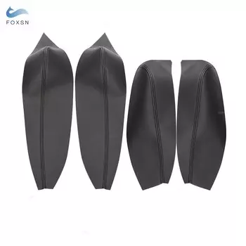 Кожаные автомобильные аксессуары из микрофибры, накладка на подлокотник для внутренней двери, защитная наклейка для Renault Megane 3