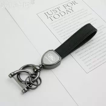 Кожаные автомобильные брелки из цинкового сплава, брелок для ключей для Land Rover Discovery 3 4 Range Rover Freelander 1 2 SVR Evoque Velar