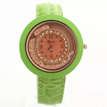 Кожаные часы Gerryda, из ПВХ, с кожаным ремешком