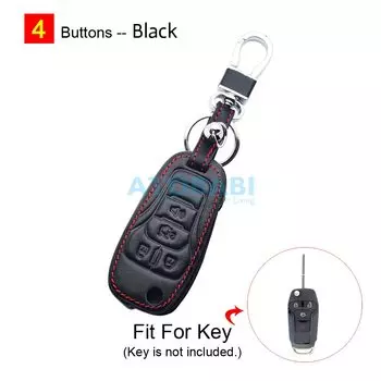 Кожаные чехлы для автомобильных ключей, 4 кнопки, складной брелок для ключей, защитный чехол для пульта дистанционного управления для Ford Fusion 2013 2014 2015 2016 2017