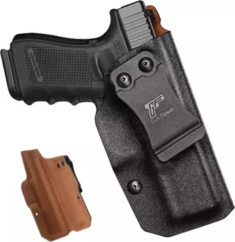 Кожаные кобуры для консилера Gun & Flower Kydex IWB для Glock 19 19X | 43 43X (NO mos или rail)| Taurus G2C G3C, для правой руки
