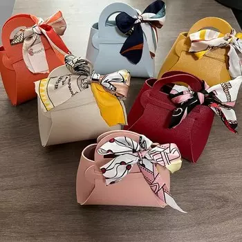 Кожаные подарочные пакеты наtnka, смешанные цвета