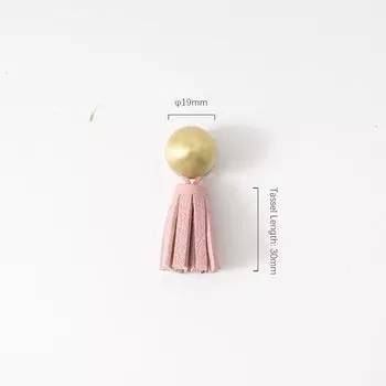 Кожаные ручки TINYHOB розового цвета