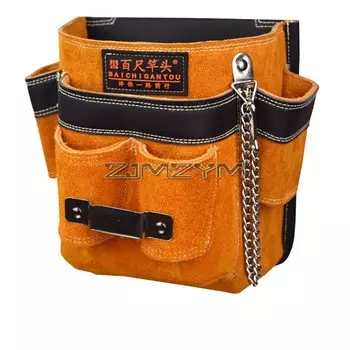 Кожаные сумки для инструментов ZJMZYM, жёлтые