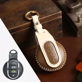 Кожаный Автомобильный брелок, чехол-подставка для ключей для BMW MINI COOPER S ONE JCW F54 F55 F56 F57 F60, аксессуары CLUBMAN COUNTRYMAN