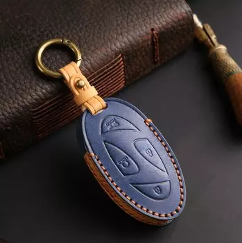 Кожаный Автомобильный брелок для ключей 5 7 Bottons, брелок для Hyundai greatgn7 Kona Ev 2023 Lonic 6 Elantra 2023-2025, аксессуары