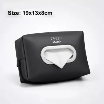 Кожаный Автомобильный подлокотник для салфеток, сумка для хранения для Audi S3 S5 S7 A3 A4 A5 A6 A7 A8 Q2 Q3 Q4 Q5 Q6 Q7 Q8 TT, аксессуары