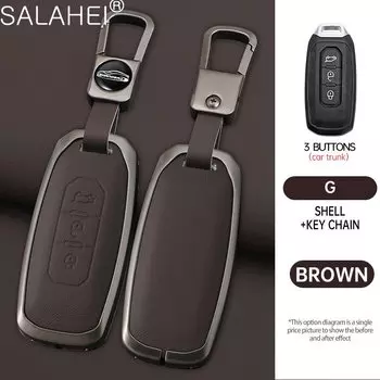 Кожаный Автомобильный смарт-ключ из цинкового сплава, оболочка-держатель для Ford District EV 2019 2020 2021 2022 2023 2024, аксессуары для стайлинга