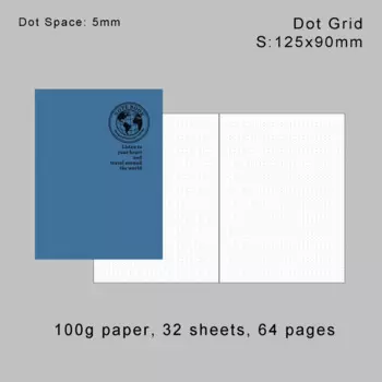 Кожаный блокнот moterm TN, темно-красный, 64 страницы