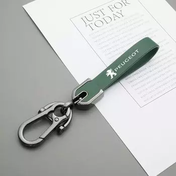 Кожаный брелок для автомобильного стайлинга, брелок для ключей, цепочка с эмблемой в подарок для Peugeot 408 4008 308 3008 5008 508 2008 208 301 407 RCZ 108